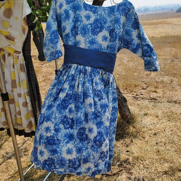 1940 mode o day silk dress - Picture 6 of 8